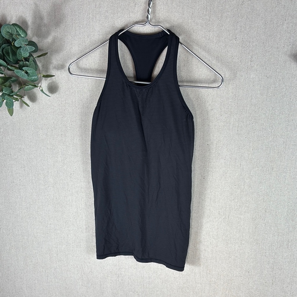 Lululemon > Black Racerback Rusche of Adrenaline Tank Top 4 - Picture 3 of 10
